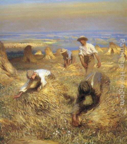 Sir George Clausen Harvesting the Sheaves
